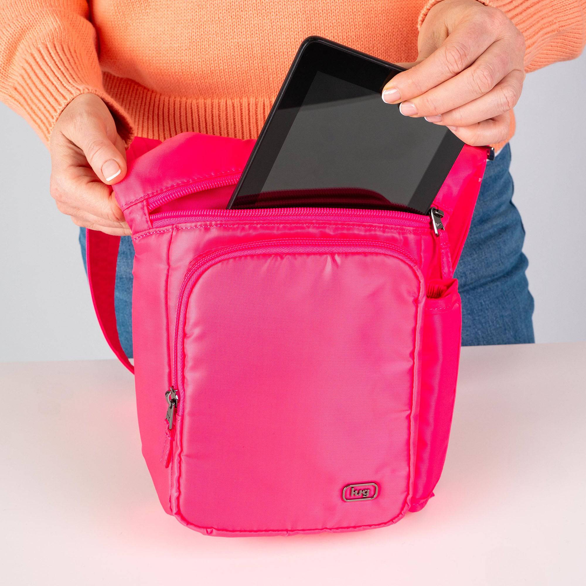 Pivot Crossbody Bag - - 24222_Pivot_Magenta_Lifestyle_03